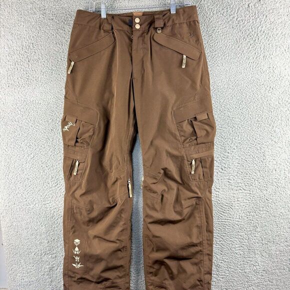 Rip Curl Ski Snowboarding Pants‎ Womens Sz 7 Brown Dermizax Winter Outdoor 32x30 - Picture 1 of 16
